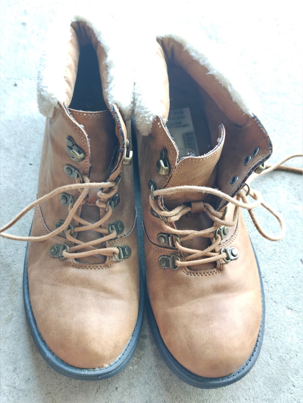 Brown lace-up boots by Rocket Dog Size 8.5